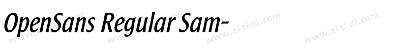 OpenSans Regular Sam字体转换 OpenSans Regular Sam字体转换